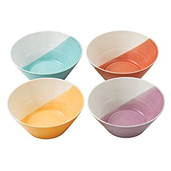 【中古】【輸入品・未使用】Royal Doulton 1815 Bright Colors Mixed Patterns Noodle Bowls (Set of 4)%ｶﾝﾏ% 8.3%ｶﾝﾏ% Multicolor by Royal Doulton