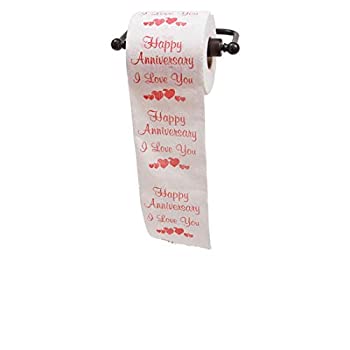 【中古】【輸入品・未使用】[JustPaperRoses]JustPaperRoses R Happy Anniversary Toilet Paper Gift%ｶﾝﾏ% Just Paper Roses TPHA [並行輸入品]