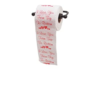 【中古】【輸入品・未使用】[JustPaperRoses]JustPaperRoses R I Love You from Top to Bottom Toilet Paper Gift%ｶﾝﾏ% GREAT for VALENTINES DAY! TPTB [並行輸入品]｜スカイマーケットプラス