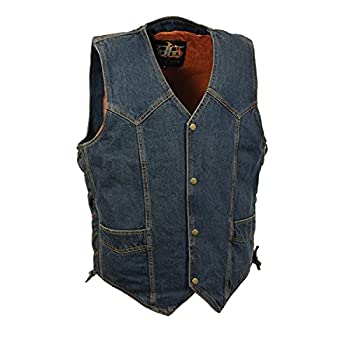 【中古】【輸入品・未使用】MILWAUKEE PERFORMANCE ベーシックデニムベスト メンズ サイドレース M ブルー DM1315-MD-BLUE｜スカイマーケットプラス