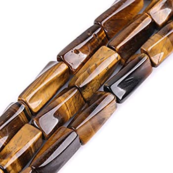 【中古】【輸入品・未使用】GEM-inside 9x20mm ツイストジェムストーンビーズ 15インチ DIYジュエリー作成用 イエロー ABCD｜スカイマーケットプラス