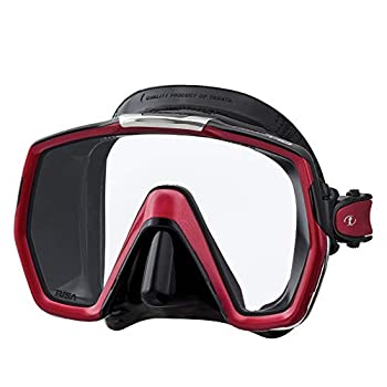 【中古】【インポート品・未当て嵌める】Tusa m1001大まか固定ディスクスキューバダイビングマスクブラックシリコン???メタリックダークレッドby Tusa マスク-スポーツ・アウトドア-ダイビング・シュノーケリング