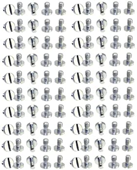 【中古】【輸入品・未使用】100 x 1/4インチ ステンレススチール フラットヘッドねじ カメラ/三脚/QRプレート用