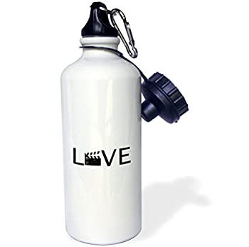 【中古】【輸入品・未使用】3dRose wb_180488_1 Love Text with Green Tennis Ball for O Sport Player Playing Hobby Sports Water Bottle%ｶﾝﾏ% 21 oz%ｶﾝﾏ% White by 3dRos