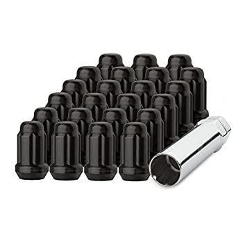 【中古】【輸入品・未使用】DPAccessories D5242P-2308/23 23 ブラック 1/2-20 クローズドエンドスプラインチューナーラグナット アフターマーケットホイールラグナット用|スカイマーケットプラス