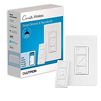 【中古】【輸入品・未使用】Lutron P-PKG1W-WH Caseta Wireless 600-watt/150-watt Multi-Location In-Wall Dimmer with Pico Remote Control Kit%ｶﾝﾏ% White by Lutron [並 21,951円