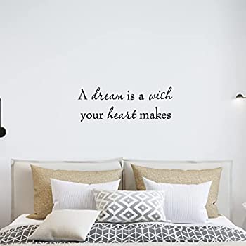【中古】【輸入品・未使用】A Dream is a Wish Your Heart Makes Wall Decal Inspirational Quotes Saying Vinyl Wall Art Decor Home by VWAQ