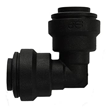 【中古】【輸入品・未使用】ジョン・ゲストSpeedfit pp0308e 1?/ 4?%ﾀﾞﾌﾞﾙｸｫｰﾃ% ODブラックポリプロピレンpush-to-connectユニオンエルボ( 10個パック)、ブラック