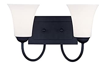 【中古】【インポート品・未当てはめる】Livex Lighting 6482-04 リッジデール 2 2階建てバスともし火 黒いこと