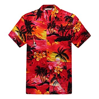 【中古】【輸入品・未使用】トロピカルブループ（Tropical Group） メンズ ハワイアン シャツ アロハシャツ 2XLサイズ サンセット レッド (インポート)｜スカイマーケットプラス 14,286円