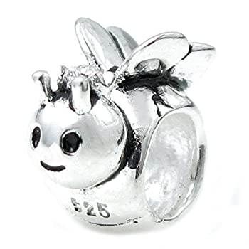 【中古】【輸入品・未使用】Queenberry(クィーンベリー) Queenberry スターリングシルバー製 ミツバチ 女王蜂 ヨーロピアンビーズチャーム (インポート)