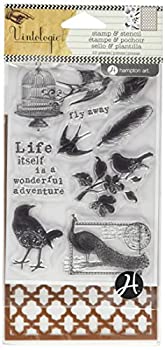 【中古】【輸入品・未使用】Hampton Art Stamp & Stencil Set-Birds (並行輸入品) [並行輸入品]