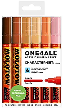 【中古】【輸入品・未使用】Molotow One4All 227 HS 6er Skin Character Set Box Kit 6 Marker Stifte Paint Lack