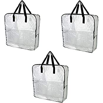 【中古】【輸入品・未使用】Pack of 3 - Extra Large Clear Storage Bag for Clothing Storage%ｶﾝﾏ% Under the Bed Storage%ｶﾝﾏ% Garage Storage%ｶﾝﾏ% Recycling Bags by Ik｜スカイマーケットプラス