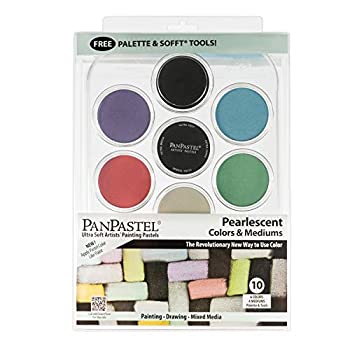 【中古】【インポート品・未当て嵌める】PanPastel Pearlescent \u0026 Mediums Artist Pastels Set 10/Pkg- (並行輸入品)