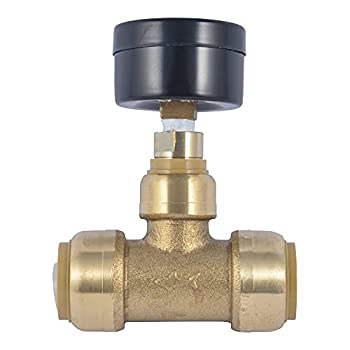 【中古】【輸入品・未使用】3/4インチ 真鍮プッシュツーコネクトティー 水圧計付き 15,383円