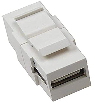 【中古】【輸入品・未使用】NTW USB A/BスナップインKeystone Coupler JackWhite nky-ff / u2ab-wht