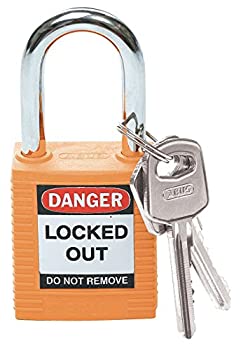 【中古】【輸入品・未使用】Brady 123268 Lockout Padlock%カンマ% Keyed Alike%カンマ% 1/4%カンマ% Orange (Pack of 3) by Brady|スカイマーケットプラス