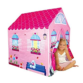 【中古】【輸入品・未使用】Cottage Playhouse Girl City House Kids Secret Garden Pink Play Tent by PTLF [並行輸入品]