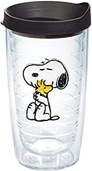 【中古】【輸入品・未使用】Tervis Peanuts Snoopy and Woodstock Tumbler with Black Lid%ｶﾝﾏ% 16-Ounce by Tervis