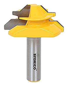 【中古】【インポート品・未当て嵌める】Yonico 15127 Medium Lock Miter Router Bit with 45-Degree 3/4-Inch Stock 1/2-Inch Shank by Yonico