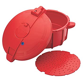 【中古】【輸入品・未使用】SilverStone Microwave Cookware BPA-Free Microwavable Pressure Cooker%ｶﾝﾏ% Large%ｶﾝﾏ% Chili Red by SilverStone