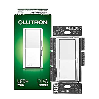 【中古】【輸入品・未使用】Lutron DVCL-253P-WH Diva 250-watt Single Pole/3-Way CFL/LED Dimmer%ｶﾝﾏ% White by Lutron [並行輸入品]