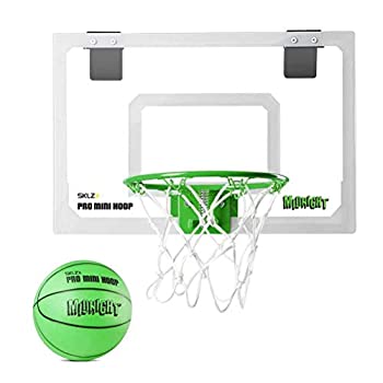 【中古】【インポート品・未当て嵌める】SKLZ Pro Mini Hoop Midnight Basketball Hoop%ｶﾝﾏ% Glow In The Dark + Kids Basketball Hoop%ｶﾝﾏ% White/Green%ｶﾝﾏ% 18%ﾀﾞﾌﾞﾙｸｫｰﾃ% x 12%ﾀﾞﾌﾞﾙ