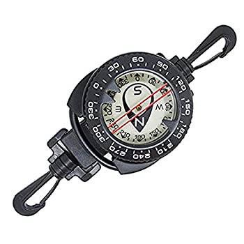 【中古】【輸入品・未使用】Scuba Choice ダイビング 潜水用 リトラクター付きコンパス (並行輸入)