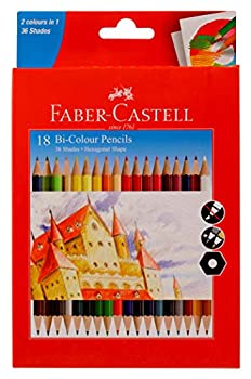 【中古】【輸入品・未使用】Faber Castell Faber Castell 2色鉛筆 36色入り 18本パック|スカイマーケットプラス