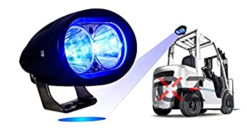 【中古】【輸入品・未使用】OZ-USA ブルー フォークリフトLEDライト 倉庫安全警告ランプ スポット オフロード レース 12V 48V