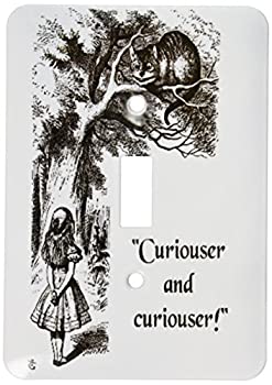 【中古】【輸入品・未使用】3drose LSP _ 193785?_ 1?Curiouser and Curiouser???Alice in Wonderland Lewis Carroll Quote???Single切り替えスイッチ|スカイマーケットプラス