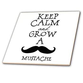 【中古】【輸入品・未使用】CT 186740?PSヒップスター???Keep Calm and Grow a口ひげ???タイル 6%ダブルクォーテ% ct_186740_2|スカイマーケットプラス