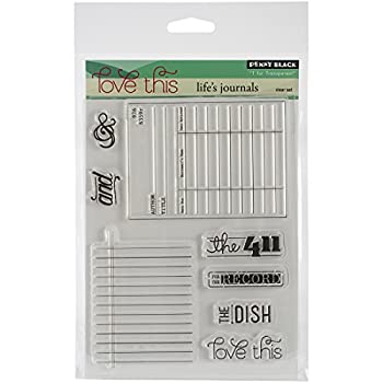 【中古】【輸入品・未使用】Penny Black Clear Stamps 5%ﾀﾞﾌﾞﾙｸｫｰﾃ%X6.5%ﾀﾞﾌﾞﾙｸｫｰﾃ% Sheet-Life's Journals (並行輸入品)