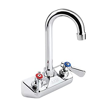 【中古】【輸入品・未使用】AA Faucet 4 Wall Mount No Lead Faucet with 3-1/2 Swivel Gooseneck Spout NSF AA-410G by AA Faucet