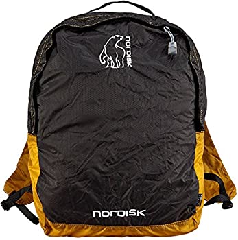 【中古】【輸入品・未使用】NORDISK(ノルディスク) ポケッタブルバッグ ニベ 12L ブラック／マスタードイエロー 133019