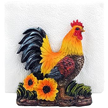 【中古】【輸入品・未使用】Decorative Rooster Napkin Holder Stand Sculpture for Figurines and Statues As Farm & Country Kitchen Decor Table Centerpieces and Colle