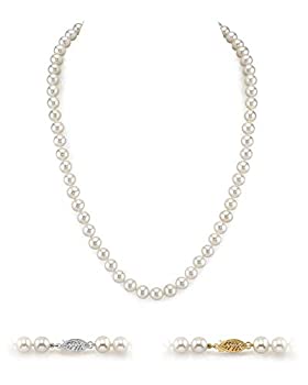 【中古】【インポート品・未当て嵌める】The Pearl Source レディーズ Afreshwater育てる真珠の首飾り 白金