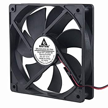 【中古】【インポート品・未当て嵌める】GDSTIME デュアルボールベアリング 120粍 x 120粍 x 25粍 5in 12V 毛はらい受け答えDC落ち居る気違い