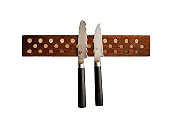 【中古】【輸入品・未使用】(30cm%ｶﾝﾏ% Walnut) - Magnetic Wooden Knife Bar Holder: 30cm WALNUT%ｶﾝﾏ% Danish Design Inspired