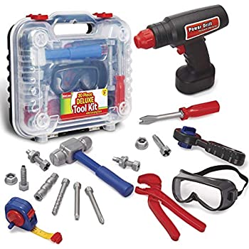 【中古】【輸入品・未使用】[Kidzlane]Kidzlane Durable Kids Tool Set%ｶﾝﾏ% with Electronic Cordless Drill & 20 Pretend Play Construction Accessories%ｶﾝﾏ% with a Stu｜スカイマーケットプラス