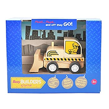 【中古】【輸入品・未使用】木製玩具 はたらくくるま工事現場/ブルドーザー