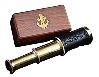 【中古】【輸入品・未使用】[エクスプローラー]Explore Handheld Brass Pirate Navigation Telescope with Wooden Box by 799705191310 [並行輸入品]｜スカイマーケットプラス