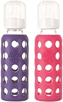 【中古】【輸入品・未使用】Lifefactory Baby Bundle - Bottle Set - Raspberry/Royal Purple - 9 oz - 2 pk by Lifefactory