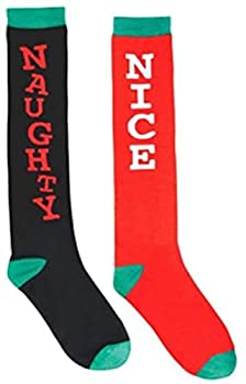 【中古】【輸入品・未使用】amscan 楽しい クリスマス ホリデー パーティー いたずら& 素敵なニーソックス ブラック/レッド 生地 23 3/4インチ 23 3/4%ﾀﾞﾌﾞﾙｸｫｰﾃ% 392382
