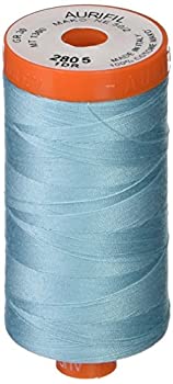 【中古】【輸入品・未使用】Aurifil Mako コットン糸 ソリッド 50wt 1422ヤード ライトグレー ターコイズ