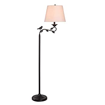 【中古】【輸入品・未使用】Kenroy Home 32613ORB Birdsong Swing Arm Floor Lamp%ｶﾝﾏ% Oil Rubbed Bronze Finish with Gold Highlights [並行輸入品]｜スカイマーケットプラス