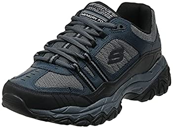 【中古】【インポート品・未当て嵌める】Skechers Sport Men\u0027s Afterburn Strike Memory Foam Lace-Up Sneaker%ｶﾝﾏ%Navy/Gray%ｶﾝﾏ%12 4E US
