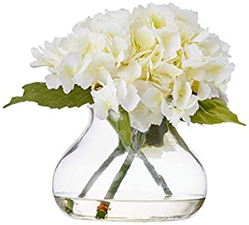 【中古】【インポート品・未当て嵌める】Nearly Natural 1356-CR Blooming Hydrangea with Vase%ｶﾝﾏ% Cream by Nearly Natural [並行輸入品]