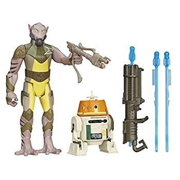 【中古】【輸入品・未使用】スターウォーズ 反乱者たち 3.75インチ ベーシックフィギュア ミッションシリーズ 2パック ガラゼブ “ゼブ” オレリオス&C1-10P (チョッパー) /画像